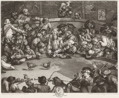 कॉकपिट - डेर हैनेंकैंपफ्लैट्ज। 1759 द्वारा विलियम होगार्थ