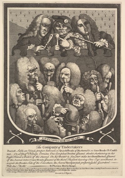 अंडरटेकर की कंपनी, 1736 के बाद। द्वारा विलियम होगार्थ