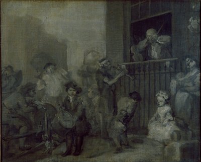 क्रोधित संगीतकार, c1741 द्वारा विलियम होगार्थ