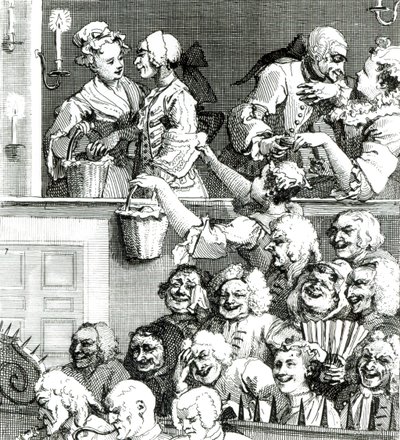 द लाफिंग ऑडियंस, 1733 द्वारा विलियम होगार्थ