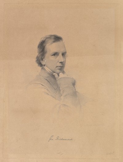जॉर्ज रिचमंड - सेल्फ-पोर्ट्रेट, 1850-70। द्वारा William Holl