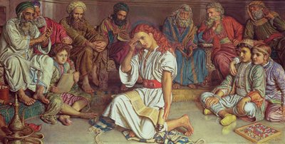 डॉक्टरों के बीच क्राइस्ट, 1887 (गौचे) द्वारा विलियम होल्मन हंट