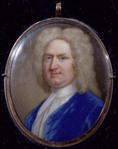 जॉर्ज फ्रेडरिक हेंडेल (1685-1759) (तांबे पर मीनाकारी) का लघु चित्र द्वारा William Hopkins Craft