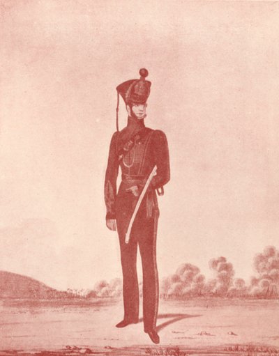 मद्रास आर्मी राइफल्स के अधिकारी, c1837-1843, 1909 द्वारा विलियम हन्सले