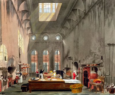 किचन, सेंट जेम्स पैलेस, लंदन, 1819 द्वारा विलियम जेम्स बेनेट
