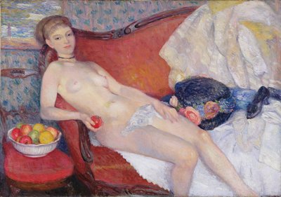 Apple के साथ नग्न द्वारा William James Glackens
