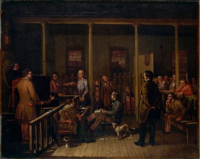 मिसौरी कोर्ट रूम, 1852। द्वारा विलियम योशिय्याह ब्रिकी