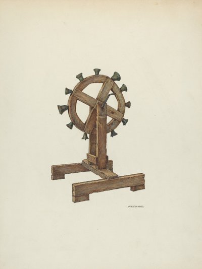 व्हील पर वेदी की झंकार, c. 1941. द्वारा विलियम कीकहोफेल