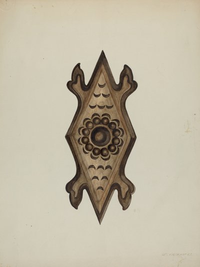 डिटेल, साइड ऑफ कन्फेशनल, 1937। द्वारा विलियम कीकहोफेल