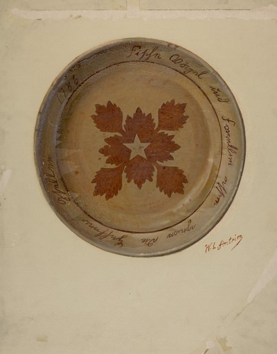 पा. जर्मन डिश, सी. 1936. द्वारा विलियम एल एंट्रीम