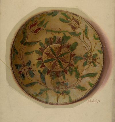 पा. जर्मन डिश, सी. 1936. द्वारा विलियम एल एंट्रीम