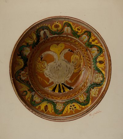 पा. जर्मन डिश, सी. 1938. द्वारा विलियम एल एंट्रीम