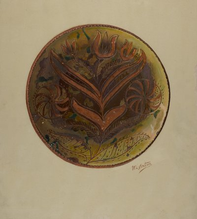 पा. जर्मन प्लेट, सी. 1937. द्वारा विलियम एल एंट्रीम