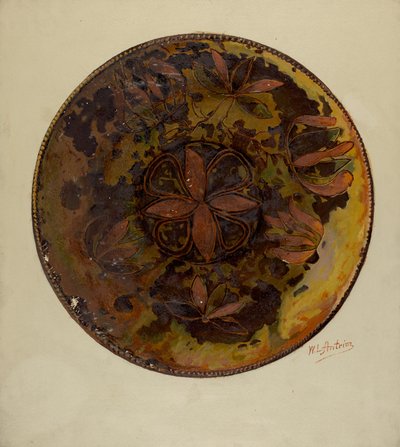 पा. जर्मन प्लेट, सी. 1937. द्वारा विलियम एल एंट्रीम