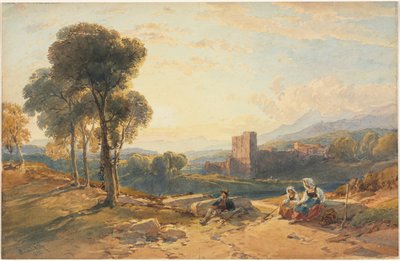 लैंडस्केप, इटली, 1872। द्वारा विलियम लीटन लीच