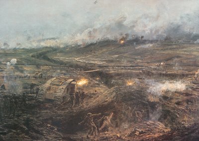 'डॉन, 20 नवंबर 1917' - फ्रांस के कंबराई में ब्रिटिश टैंक सक्रिय हुए द्वारा विलियम लियोनेल (बाद) वायली
