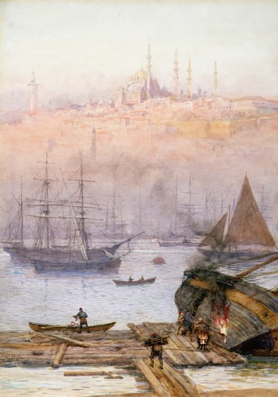द गोल्डन हॉर्न, 1896 द्वारा विलियम लियोनेल वायली