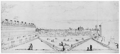 लुइसन्स इन फील्ड्स, c.1660 (कलम और स्याही ड्राइंग) द्वारा विलियम लॉज