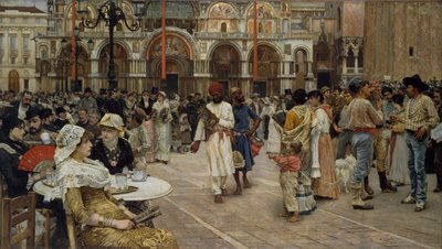 पियाज़ा डी सैन मार्को, वेनिस, 1883 द्वारा William Logsdail