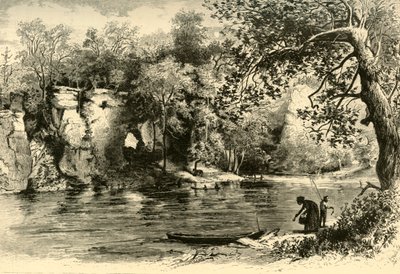 एग्लस्टन के स्प्रिंग्स में नई नदी, 1872। द्वारा विलियम लुडवेल शेपर्ड