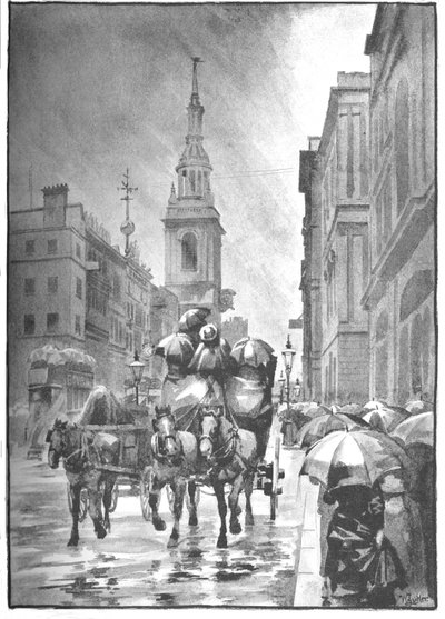 चेपसाइड - एक वर्षा दिवस, 1891 द्वारा विलियम लुकर