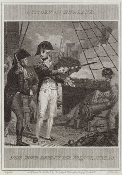 लॉर्ड होवे ने फ्रेंच को हराया द्वारा विलियम मार्शल क्रेग