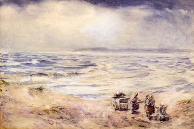 एक गीला दिन, c.1876 (जल रंग) द्वारा विलियम मैकटैगार्ट