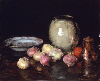 जस्ट प्याज, 1912 (लकड़ी के पैनल पर तेल) द्वारा William Merritt Chase