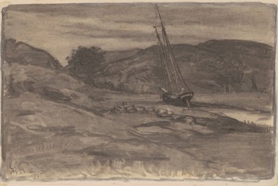 फंसे हुए, 1875 (लकड़ी के कागज पर लकड़ी का कोयला) द्वारा विलियम मॉरिस