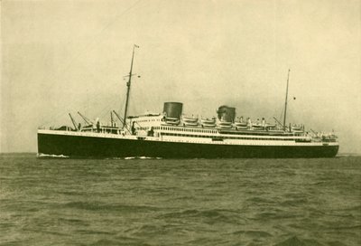 रॉयल मेल मोटर लाइनर एस्टुरियस 22,500 टन सकल, c1930। द्वारा विलियम न्यूएनहैम मोंटेग ऑरपेन
