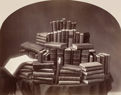 स्टिल लाइफ विद बुक्स, 1870s-80s। द्वारा विलियम नॉटमैन।