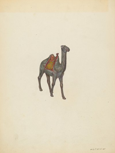 बैंक कैमल, सी. 1940. द्वारा विलियम ओ. फ्लेचर