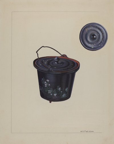 चाइल्ड्स टॉय आयरन केटल, c. 1937. द्वारा विलियम ओ. फ्लेचर