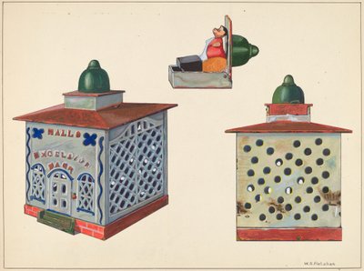 हॉल का एक्सेलसियर बैंक मैकेनिकल, c. 1937. द्वारा विलियम ओ. फ्लेचर