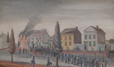 फाइटिंग ए फायर, 1870 का दशक। द्वारा विलियम पी. चैपल