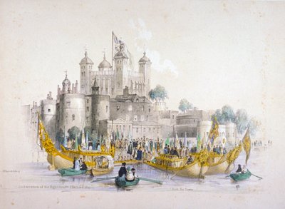 लॉर्ड मेयर थॉमस जॉनसन और उनके दल ने 1840 में लंदन के टॉवर से शुरुआत की द्वारा विलियम पैरट