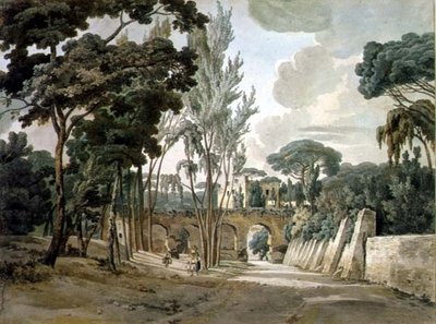 प्राचीन एक्वाडक्ट्स कैपोडोचिनो के पास, नेपल्स, 1780-1782 द्वारा विलियम पारस