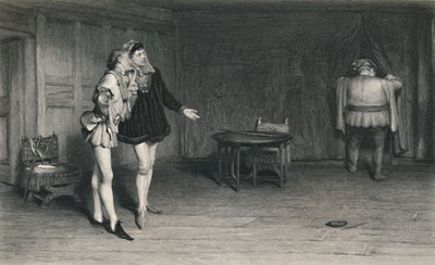 'प्रिंस हेनरी, पॉइन्स और फालस्टाफ। किंग हेनरी चतुर्थ - पहला भाग, c1870 द्वारा जेसी आर्मीटेज
