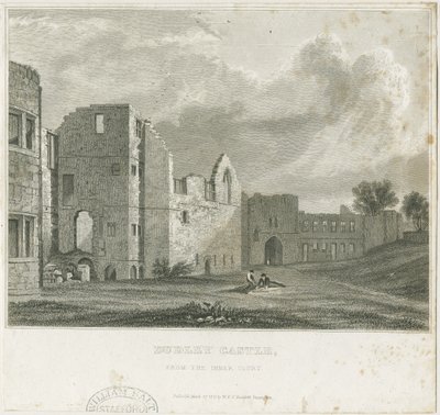 डुडले कैसल - द कीप: स्टील एनग्रेविंग, एनडी [c1831] द्वारा विलियम रेडक्लिफ़