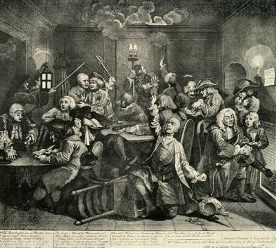 व्हाइट्स क्लब में जुआ, 1734, 1925। द्वारा विलियम रेडक्लिफ़