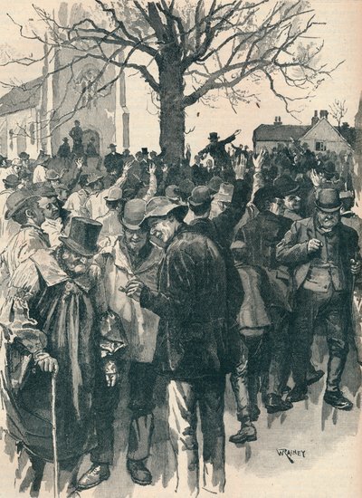 वारविकशायर के खेत मजदूरों की हड़ताल: व्हाइटनैश में बैठक, 1872 1906 द्वारा विलियम राइनी