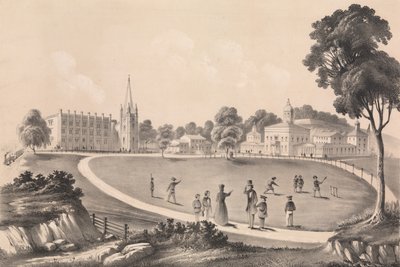 सेंट जॉन्स कॉलेज Fordham, न्यूयॉर्क, 1846-51। द्वारा विलियम रोड्रिग
