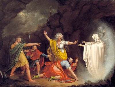 शाऊल एंड द विच ऑफ एंडोर, 1828। द्वारा विलियम सिडनी माउंट