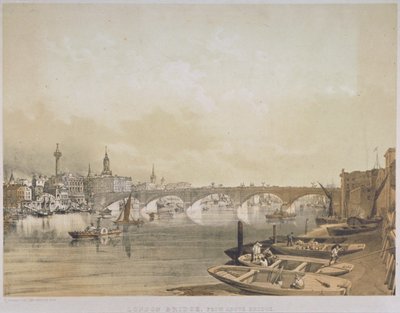 लंदन ब्रिज, 1852 द्वारा विलियम सिम्पसन