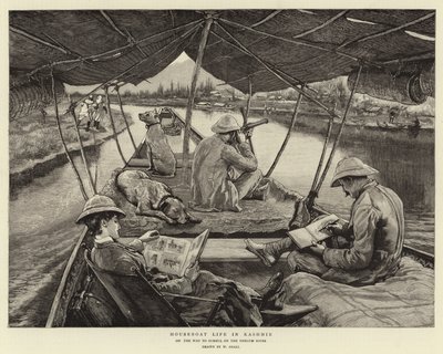 कश्मीर में हाउसबोट लाइफ द्वारा William Small