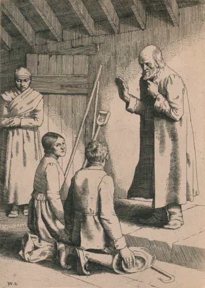 दया और मैथ्यू की शादी, c1916 द्वारा विलियम स्ट्रैंड