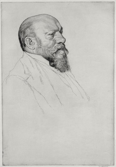 हंस रिक्टर (1843-1916), हंगरी के कंडक्टर का पोर्ट्रेट द्वारा विलियम स्ट्रैंड