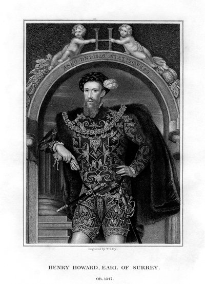 हेनरी हॉवर्ड, अर्ल ऑफ सरे, अंग्रेजी अभिजात और कवि, 1829। द्वारा विलियम थॉमस फ्राई