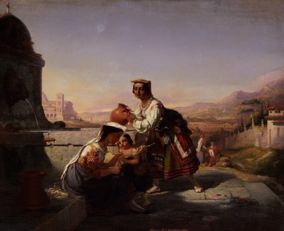 इतालवी दृश्य, 1860। द्वारा विलियम टॉल्मन कार्लटन
