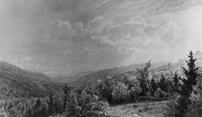 फ्लूम हाउस, फ्रैंकोनिया, न्यू हैम्पशायर, 1872 से। द्वारा विलियम ट्रॉस्ट रिचर्ड्स